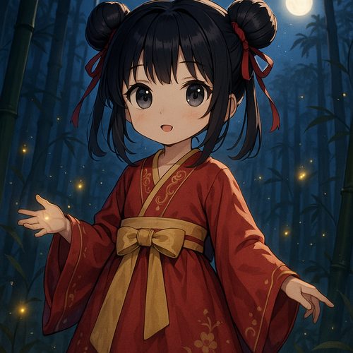 大象传媒动漫-月下汉服少女